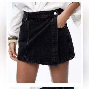 Zara Black Mini Skirt shorts
